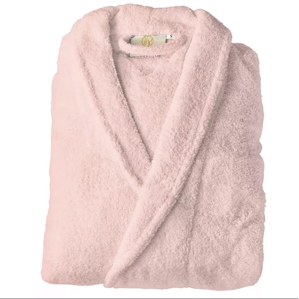 Plush & Absorbent Terry Bath Robe Pink - Picture 4 of 5